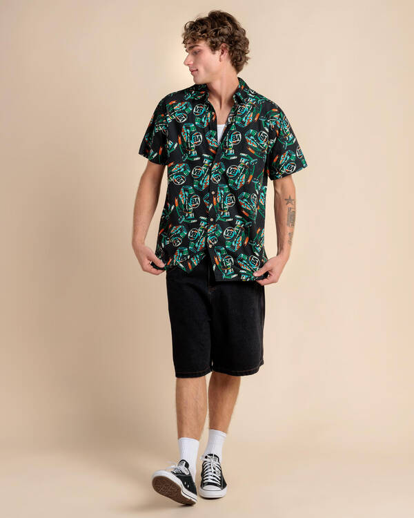 Victor Bravo's Greenade Finale Short Sleeve Shirt for Mens