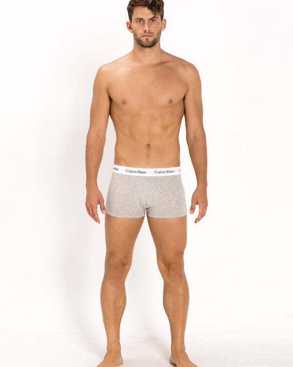 Calvin Klein Cotton Stretch Low Rise Trunks 3 Pack for Mens