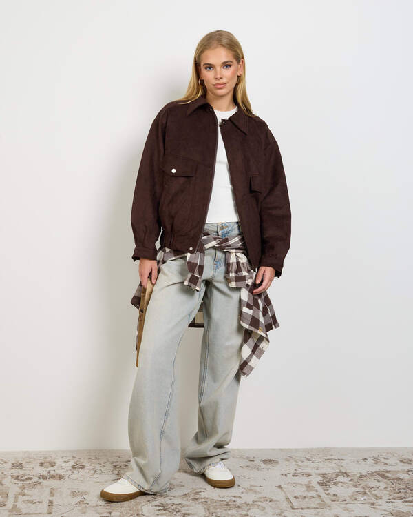 Ava And Ever Hayden Suede Jacket for Womens