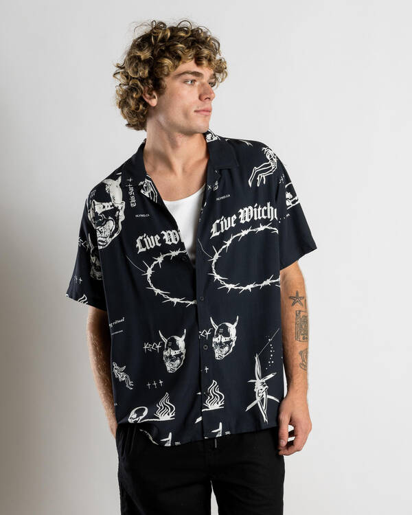 Kiss Chacey Ritual Relaxed Resort Short Sleeve Shirt for Mens