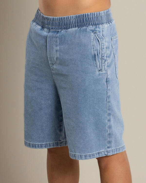 Lucid Format Denim Walk Shorts for Mens