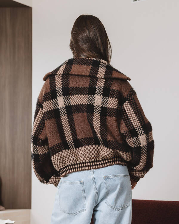 Ava And Ever Toronto Zip Knit Jumper for Womens