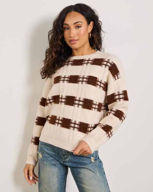 Ava And Ever Orion Crew Neck Knit Jumper for Womens