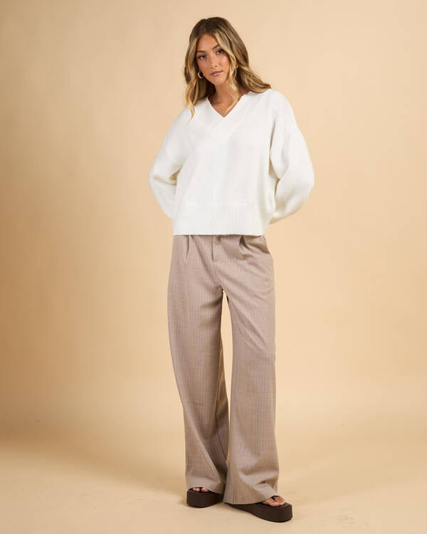 Mooloola Revival V Neck Knit Jumper for Womens