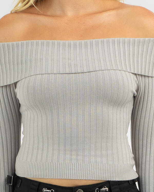 Ava And Ever Ari Off Shoulder Knit Top for Womens