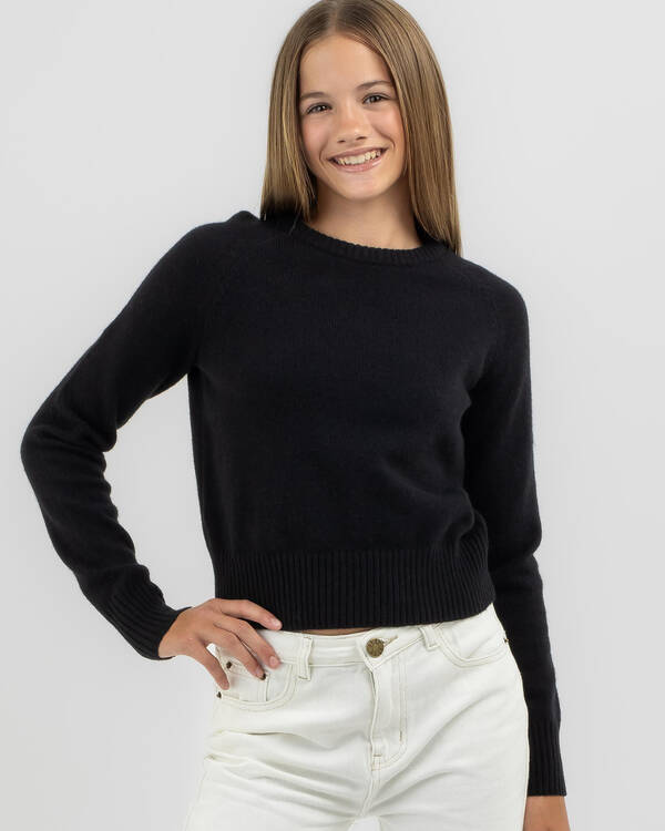Mooloola Girls' Basic Crew Neck Knit Jumper for Womens