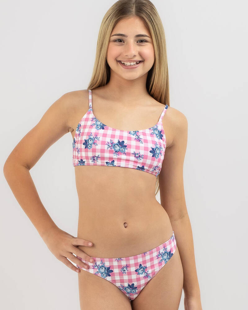 Kaiami Girls' Fallon Bralette Bikini Set for Womens
