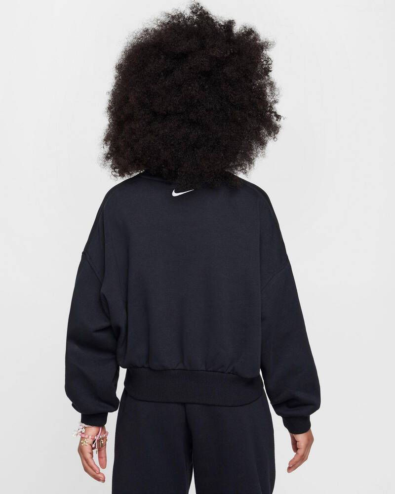 Nike Girls' Club Fleece GX Star Boxy Sweatshirt for Womens