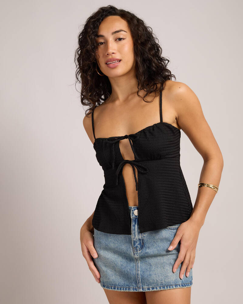 Ava And Ever Lindi Split Front Top for Womens