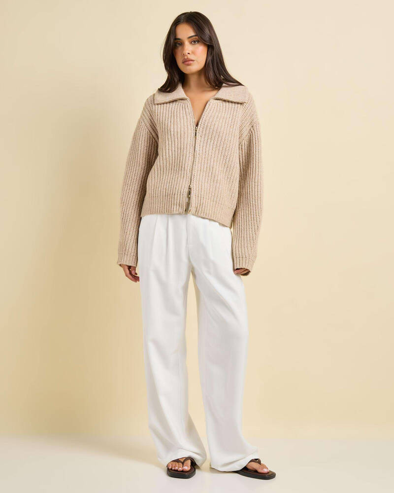 Ava And Ever Zeus Double Zip Knit Jumper for Womens