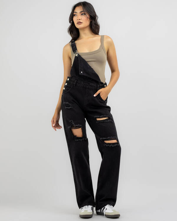 DESU Parker Denim Long Overalls for Womens