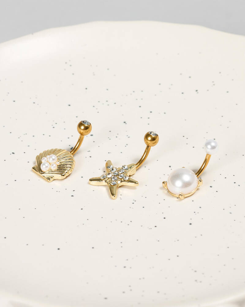 Karyn In LA Lucy Belly Ring Pack for Womens