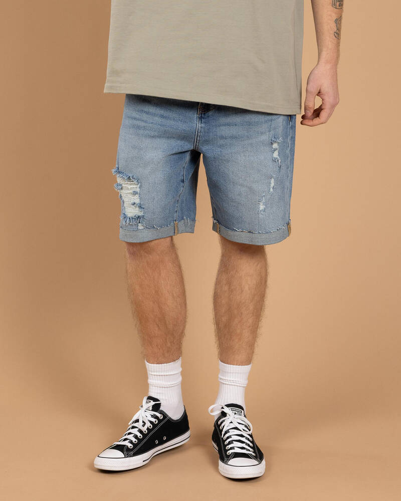 Lucid Qualify Denim Walk Shorts for Mens