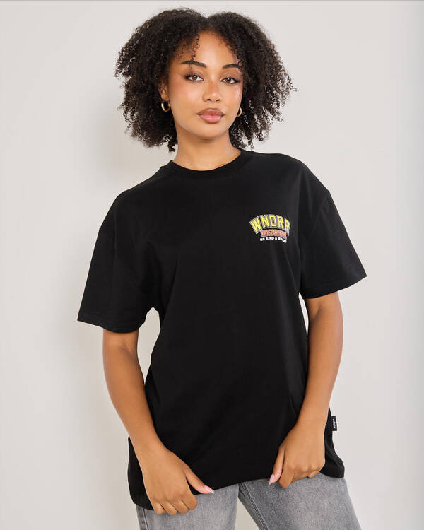 Wndrr VIDEO RENTAL BOX FIT T-SHIRT for Womens