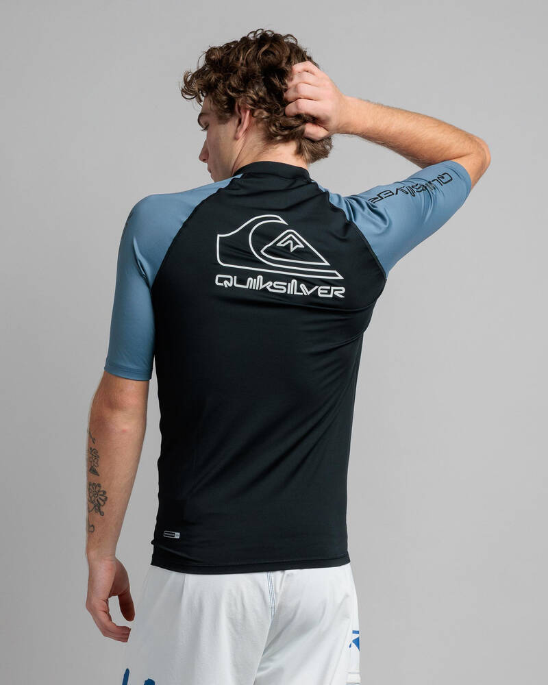 Quiksilver On Tour Short Sleeve Rash Vest for Mens