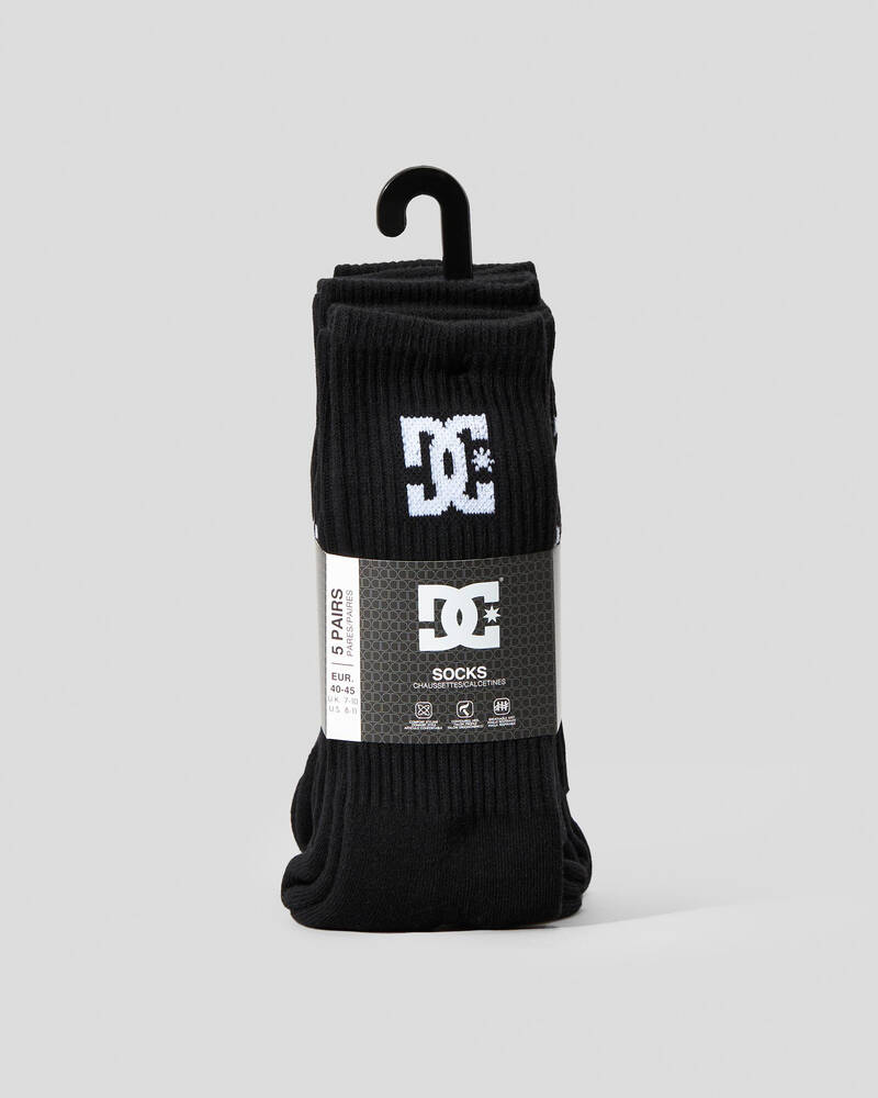 DC Shoes DC Crew Socks 5 Pack for Mens