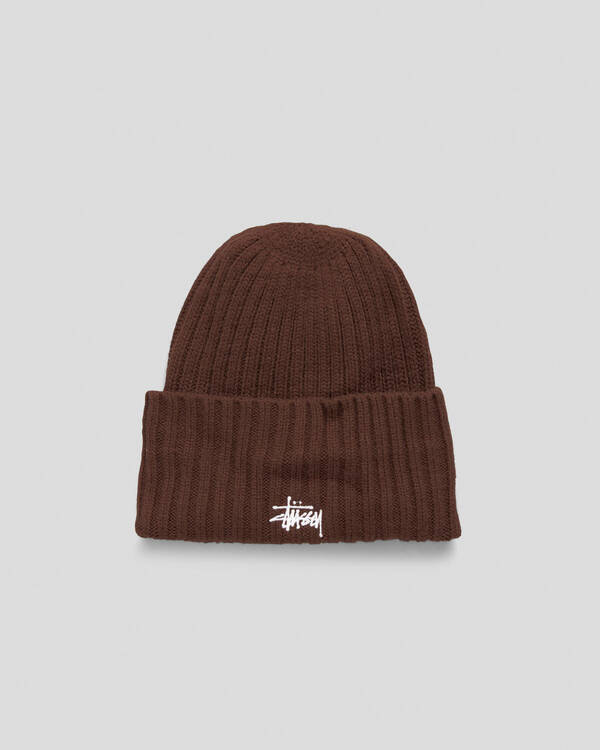 Stussy Graffiti Rib Knit Beanie for Womens