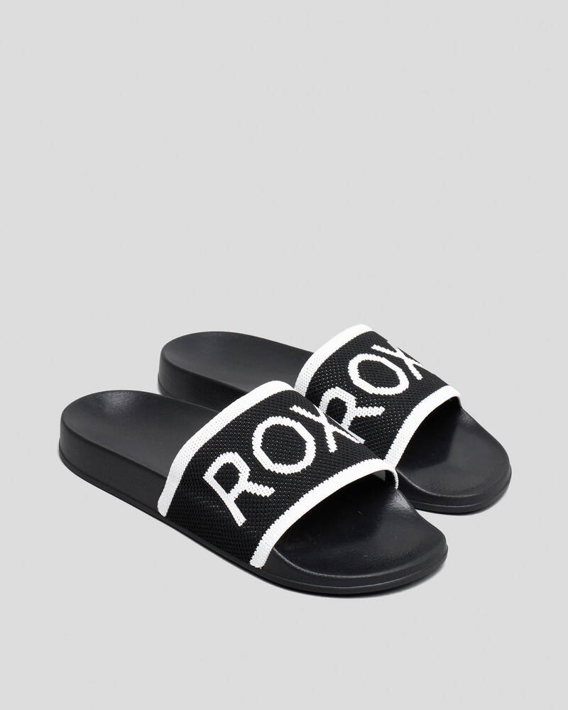 Roxy Womens Roxy Slippy Knit Slide Sandals for Womens