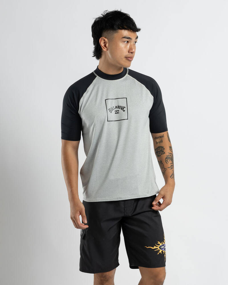 Billabong Boxed Arch Short Sleeve Rash Vest for Mens