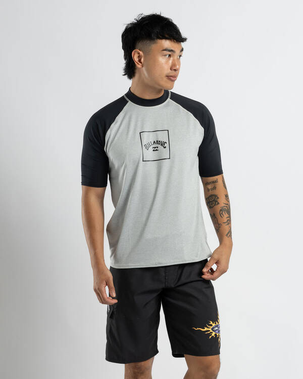 Billabong Boxed Arch Short Sleeve Rash Vest for Mens