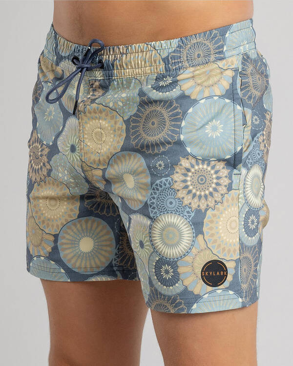 Skylark Radial Elastic Waist Shorts for Mens