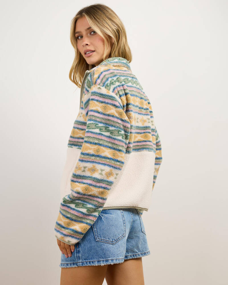 Billabong Rock Jetty Mock Neck Zip Sweatshirt for Womens