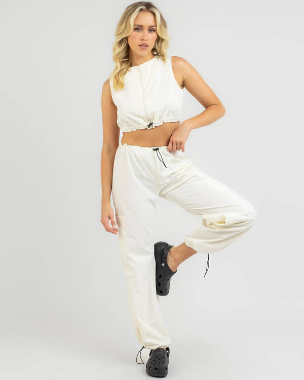 Mint Vanilla Drew Parachute Top for Womens
