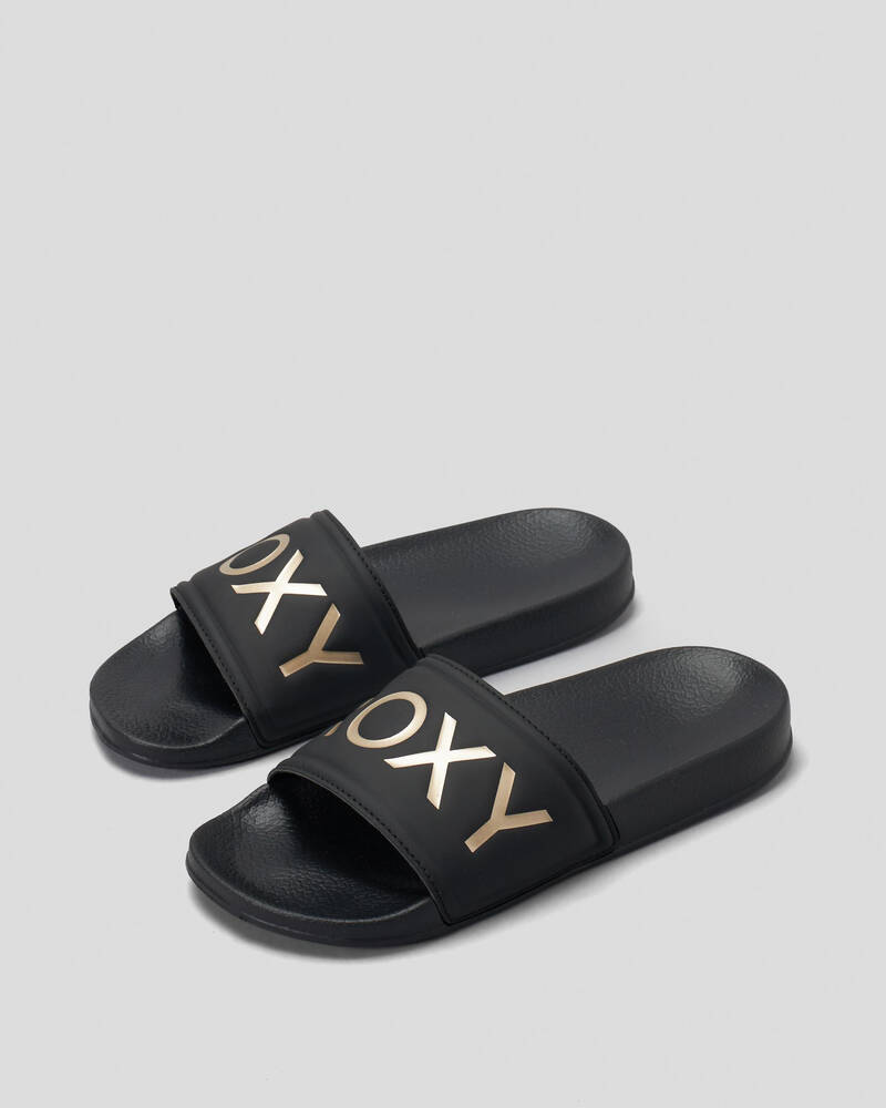 Roxy Girls' Roxy Slippy Slide Sandals for Womens