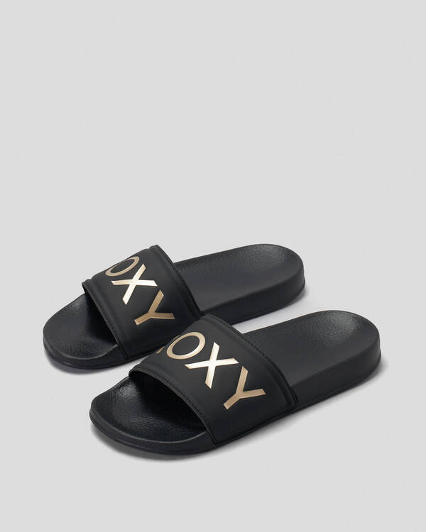 Roxy Girls' Roxy Slippy Slide Sandals for Womens