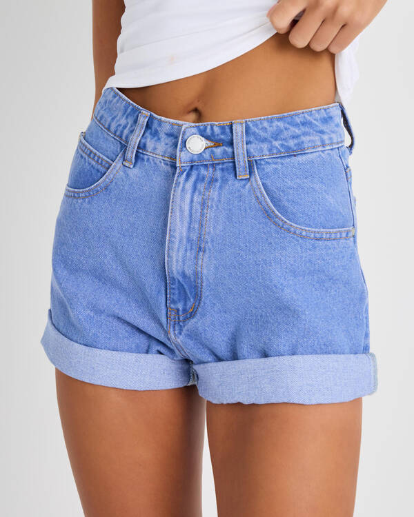 Country Denim Blondie Roll Up Shorts for Womens