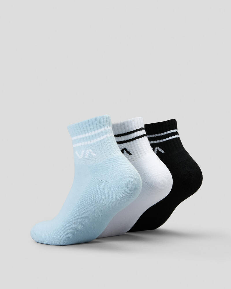 RVCA Women's VA Mini Crew Sock Pack for Womens