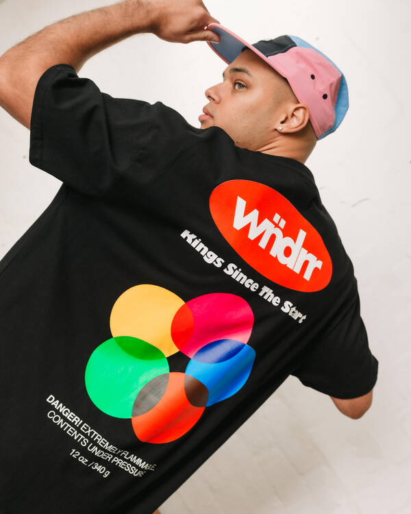 Wndrr Flammable Box Fit T-Shirt for Mens