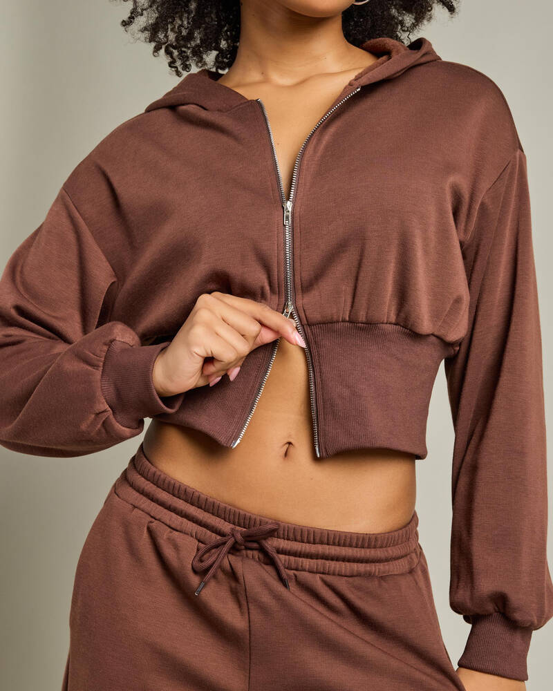 Mint Vanilla Thelma Zip Hoodie for Womens