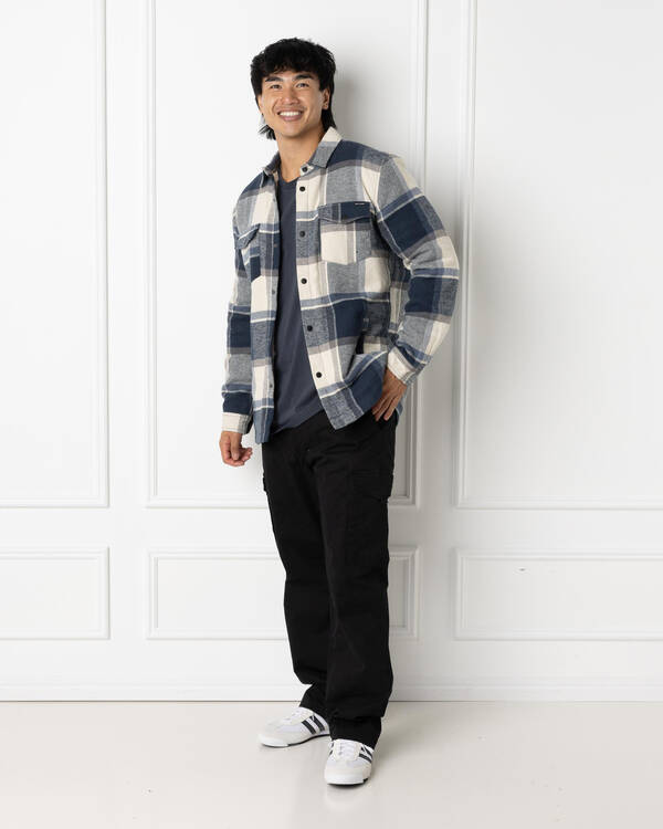 Skylark Fractured Long Sleeve Flannel Shirt for Mens