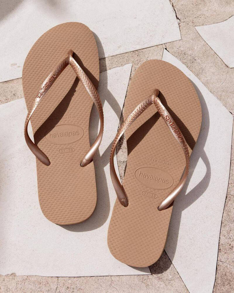 Havaianas Slim Metallic Thongs for Womens