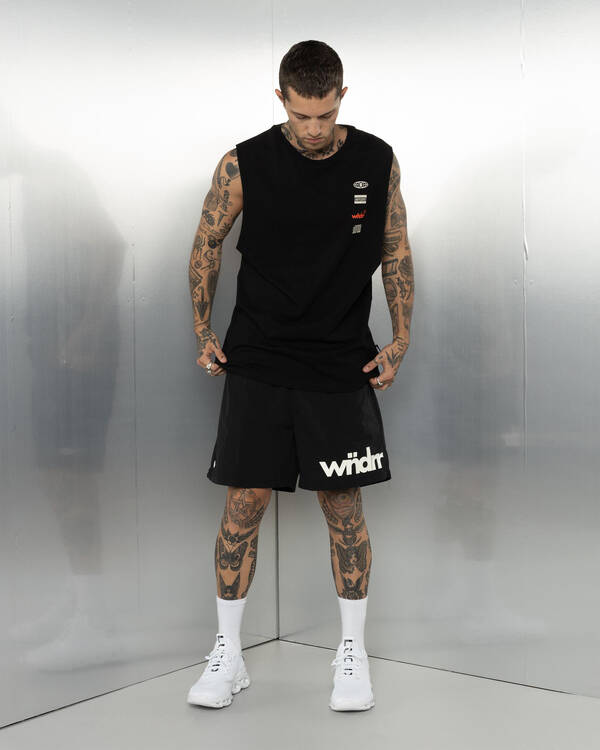 Wndrr High Sign Muscle Tank for Mens