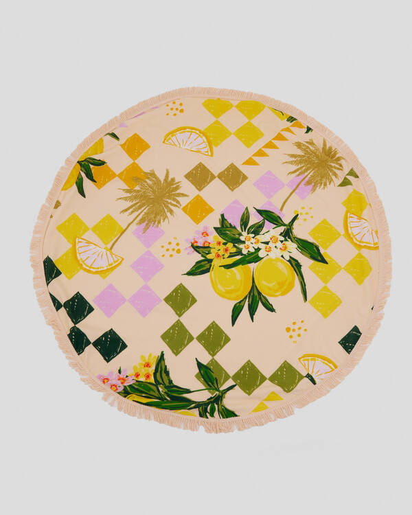 Kaiami Sicily Sun Round Towel for Womens
