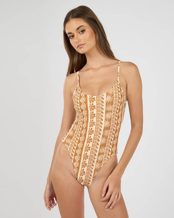 Rhythm Seafarer Tie Back Minimal One Piece Swimsuit for Womens