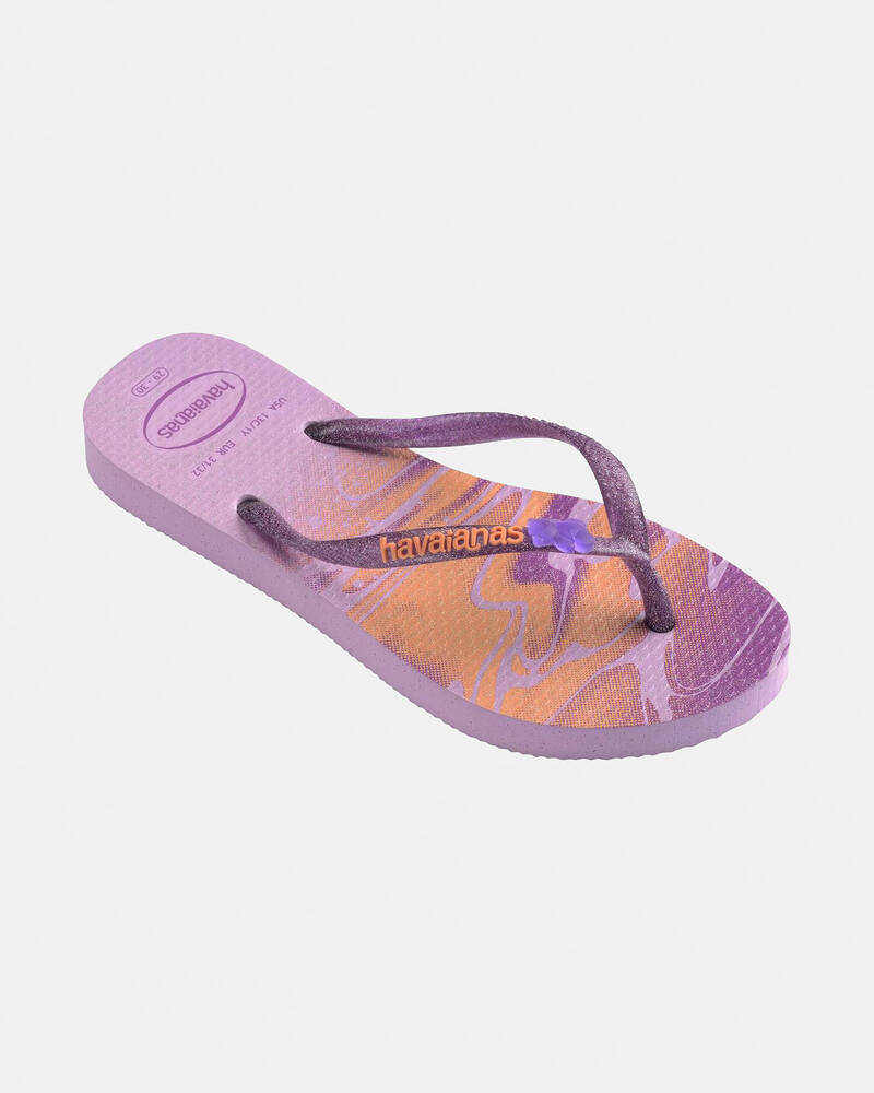 Havaianas Kids' Slim Glitter Thongs for Womens
