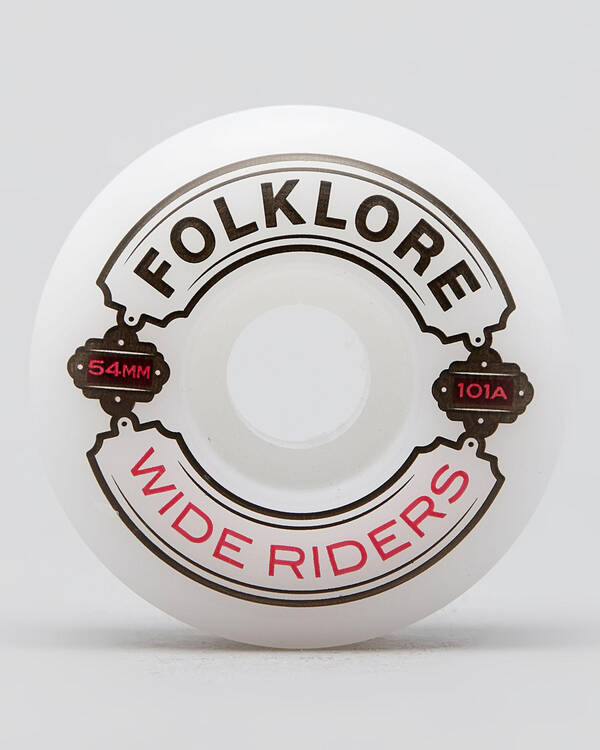 Folklore Wider Rider 54mm Skateboard Wheels for Unisex