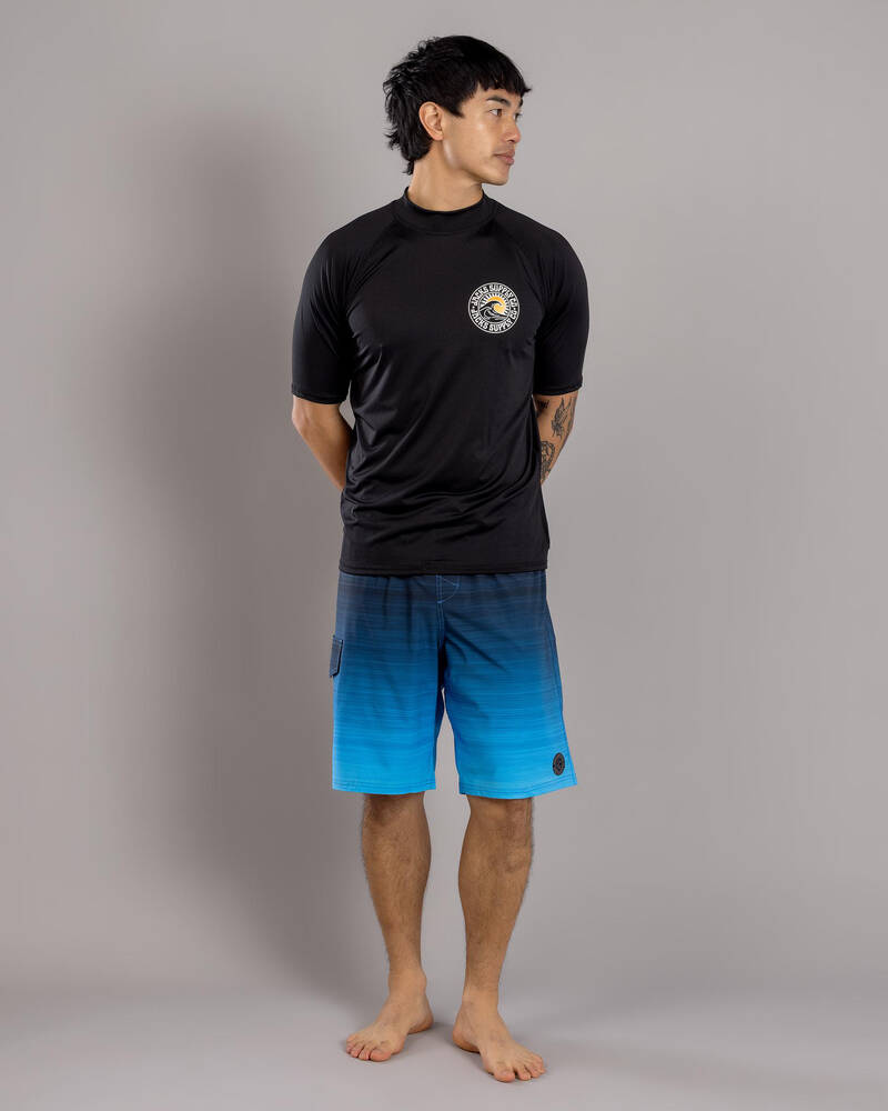 Jacks Waves Short Sleeve Rash Vest for Mens