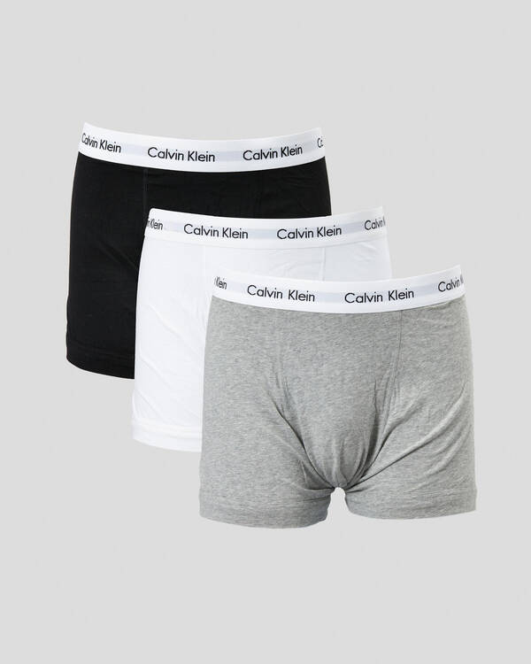 Calvin Klein Cotton Stretch Trunks 3 Pack for Mens