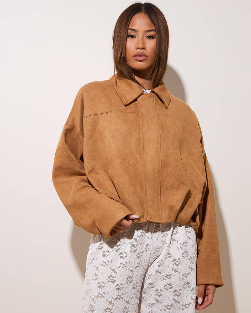 Ava And Ever London Faux Suede Jacket for Womens