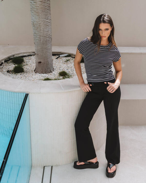 Ava And Ever Minnie Striped Top for Womens