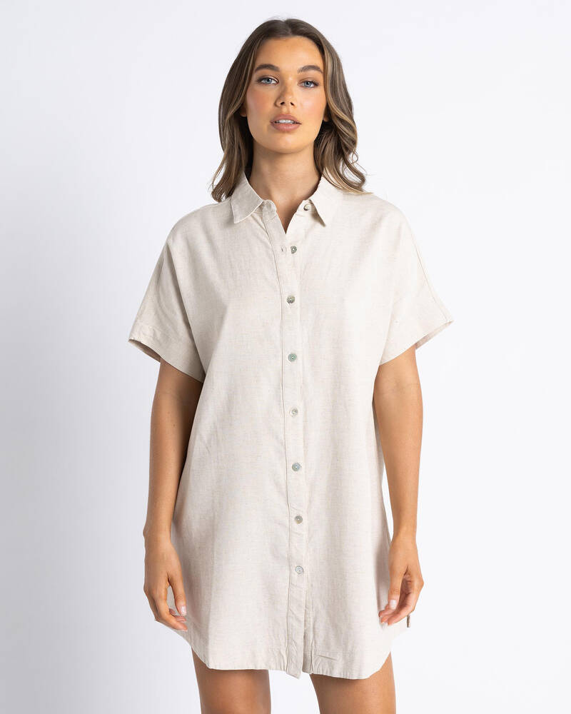 Rhythm Classic Shirt Dress for Womens