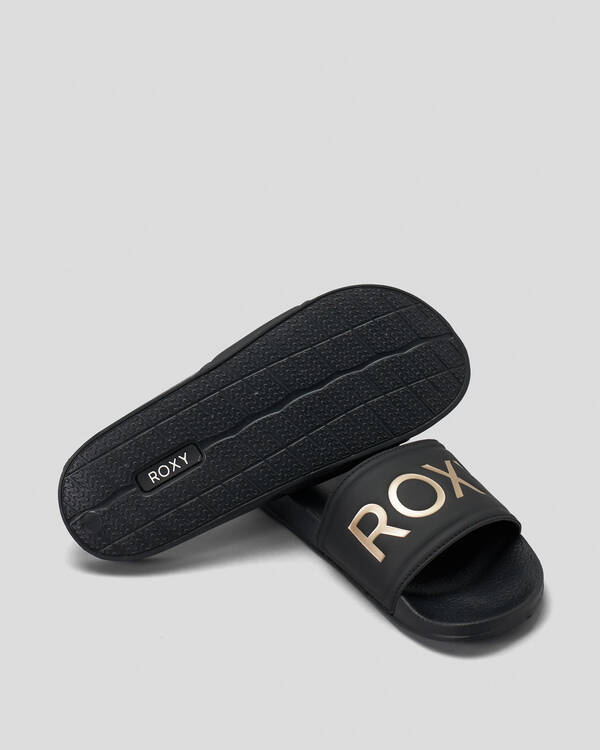 Roxy Girls' Roxy Slippy Slide Sandals for Womens