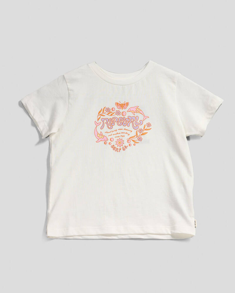 Rip Curl Toddlers' Rainbow Logo/Desto T-Shirt for Womens