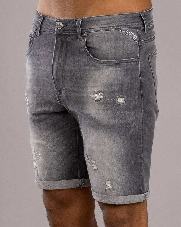 Lucid Vienna Denim Walk Shorts for Mens