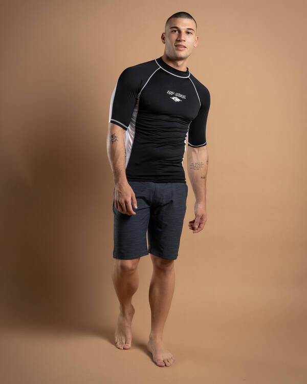 Rip Curl Fade Out Short Sleeve Rash Vest for Mens