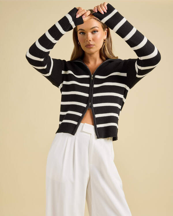 Ava And Ever Alba Zip Knit for Womens